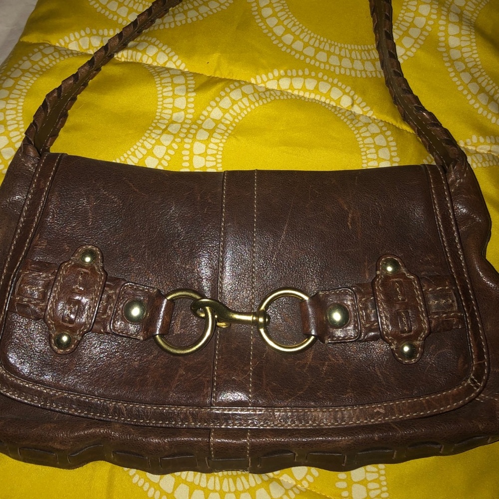 Leather Coach Handbag
